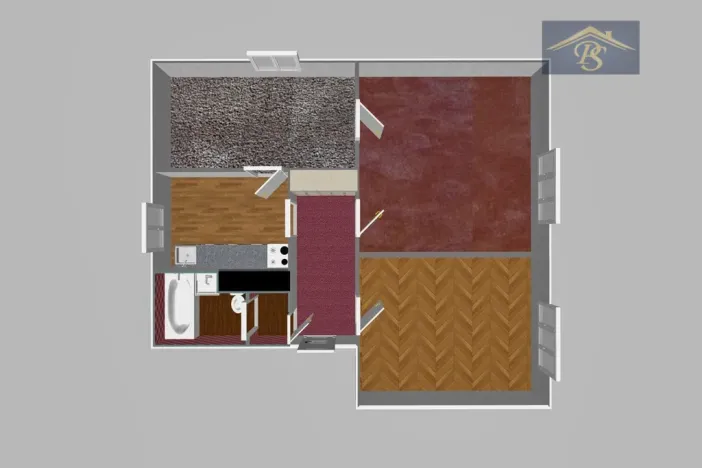 Pronájem bytu 3+1, Roudnice nad Labem, Kpt. Jaroše, 58 m2