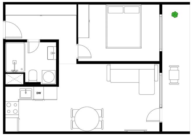 Prodej bytu 2+kk, Praha - Kobylisy, Třeboradická, 48 m2
