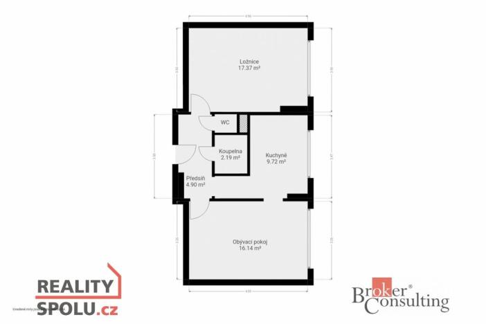 Prodej bytu 2+1, Benešov, Bezručova, 52 m2