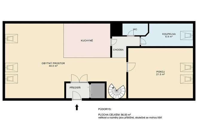 Prodej bytu 3+kk, Praha - Nusle, Křesomyslova, 105 m2