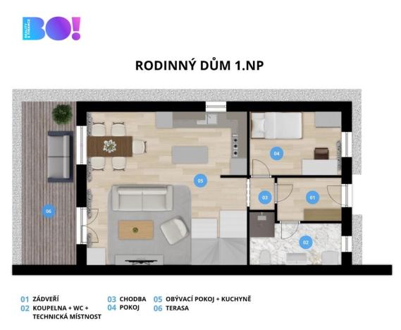 Pronájem rodinného domu, Třinec, Odbojářů, 115 m2