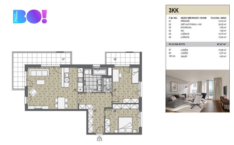 Pronájem bytu 3+kk, Ostrava, F. X. Riepla, 87 m2