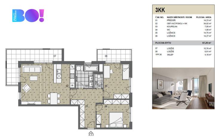 Pronájem bytu 3+kk, Ostrava, F. X. Riepla, 87 m2