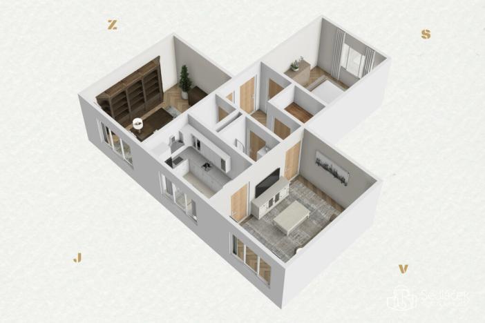 Prodej bytu 3+1, Sokolov, Slavíčkova, 66 m2