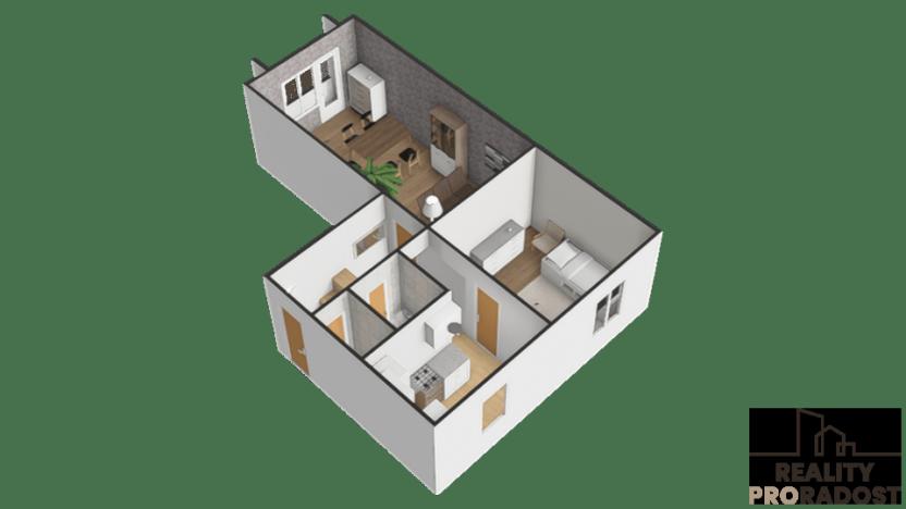 Prodej bytu 2+1, Třinec, Slezská, 55 m2