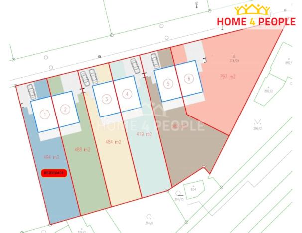 Prodej pozemku pro bydlení, Zlín, Pohanková, 769 m2