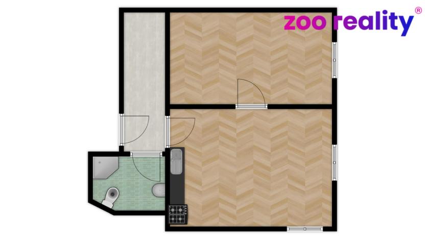 Pronájem kanceláře, České Budějovice, Krajinská, 56 m2