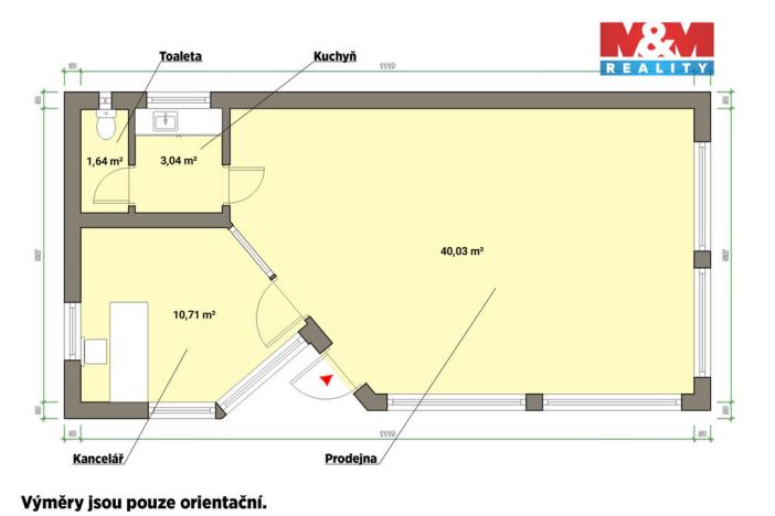 Pronájem obchodního prostoru, Cheb, U Hilarie, 55 m2