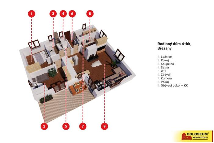 Prodej rodinného domu, Břežany, 133 m2