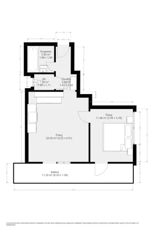 Pronájem bytu 2+kk, Brno - Žebětín, Křepelčí, 47 m2