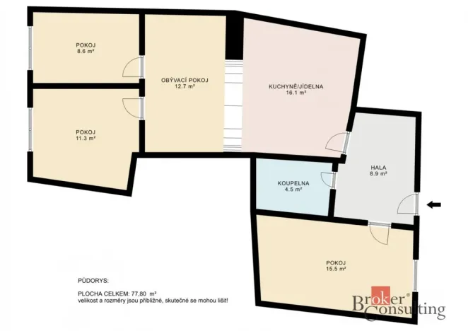 Prodej bytu 4+kk, Brno - Zábrdovice, Cejl, 76 m2