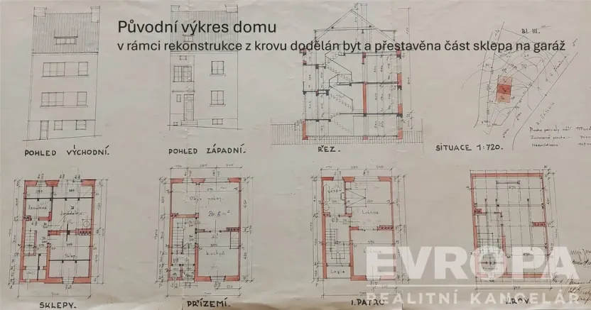 Prodej rodinného domu, Praha - Smíchov, Ke Klimentce, 180 m2
