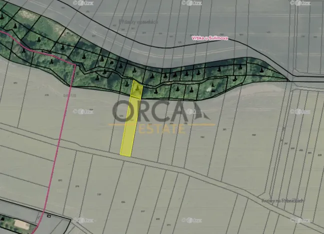 Prodej louky, Vrbka, 3028 m2