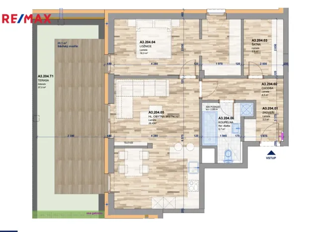 Prodej bytu 2+kk, Zlín, Tyršovo nábřeží, 66 m2