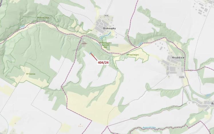 Dražba lesa, Ivančice, 741 m2