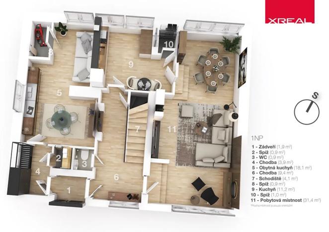 Prodej rodinného domu, Kamenice, Lomená, 157 m2