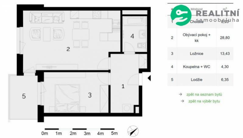 Pronájem bytu 2+kk, Olomouc - Slavonín, Loudova, Loudova, Olomouc - Povel, 57 m2