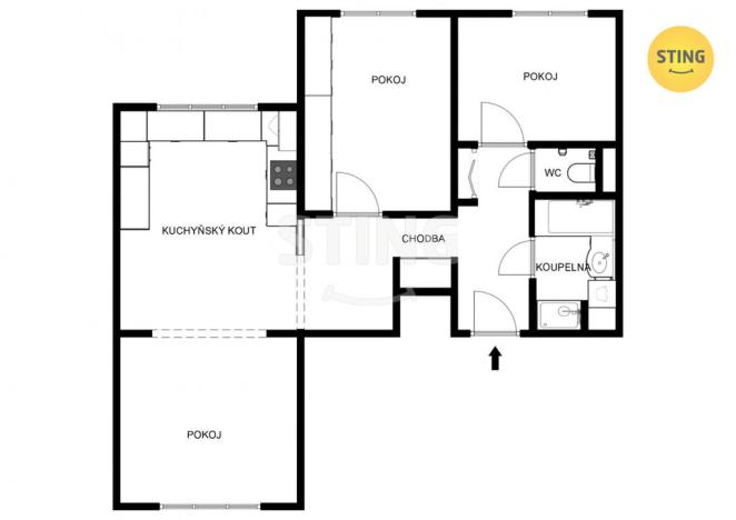 Prodej bytu 3+kk, Olomouc, Dr. Milady Horákové, 86 m2