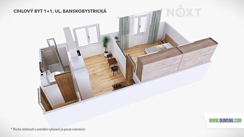 Prodej bytu 1+1, Šumperk, Banskobystrická, 38 m2