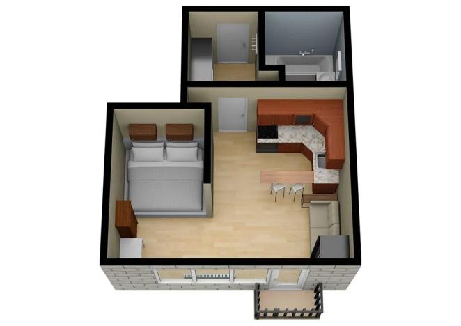 Prodej bytu 1+kk, Praha - Troja, Hnězdenská, 36 m2