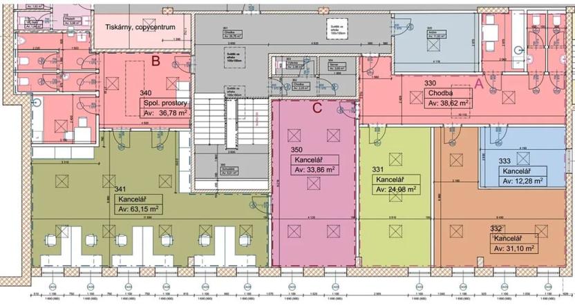 Pronájem kanceláře, Sedliště, 110 m2