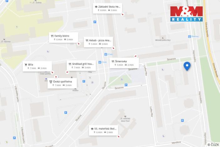 Pronájem bytu 4+1, Plzeň - Doudlevce, Heyrovského, 92 m2