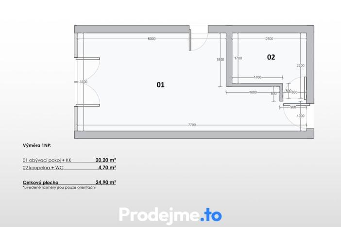 Prodej rodinného domu, Dobšice, 34 m2
