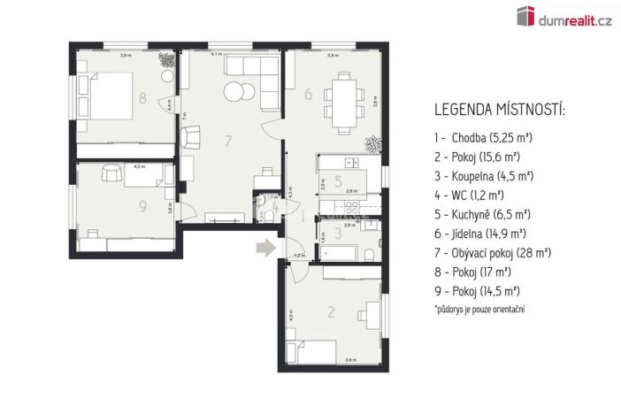 Pronájem bytu 5+kk, Sezimovo Ústí, Šafaříkova, 107 m2