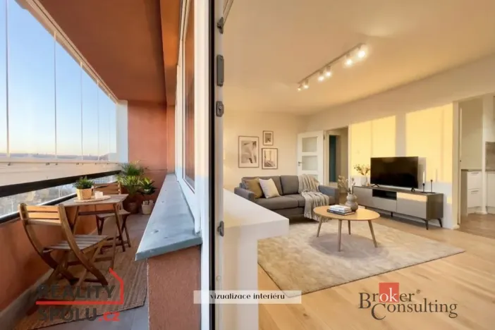 Pronájem bytu 3+1, Praha - Michle, Pod dálnicí, 83 m2