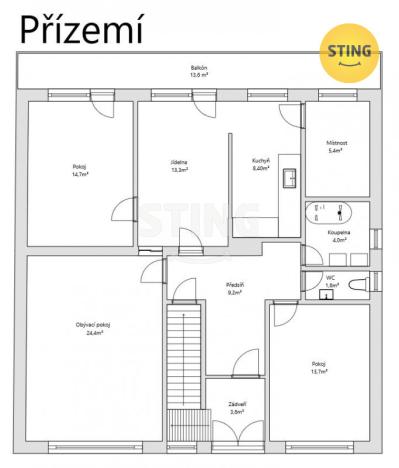 Prodej rodinného domu, Částkov, 278 m2