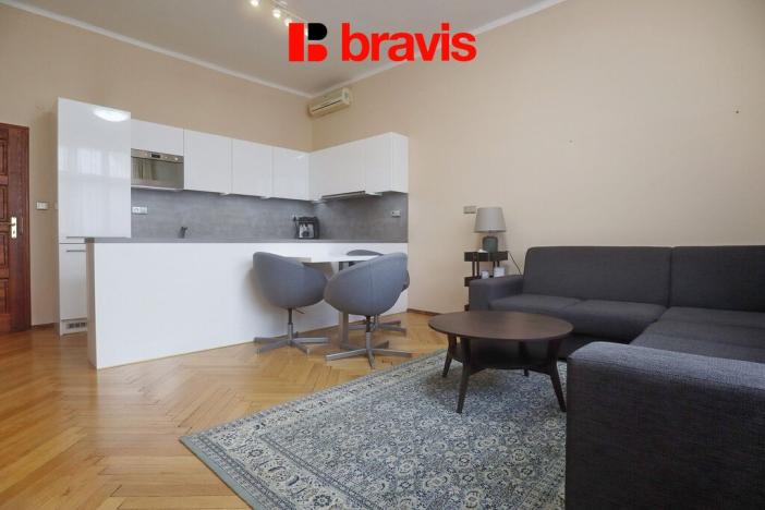 Pronájem bytu 2+kk, Brno - Veveří, Údolní, 54 m2