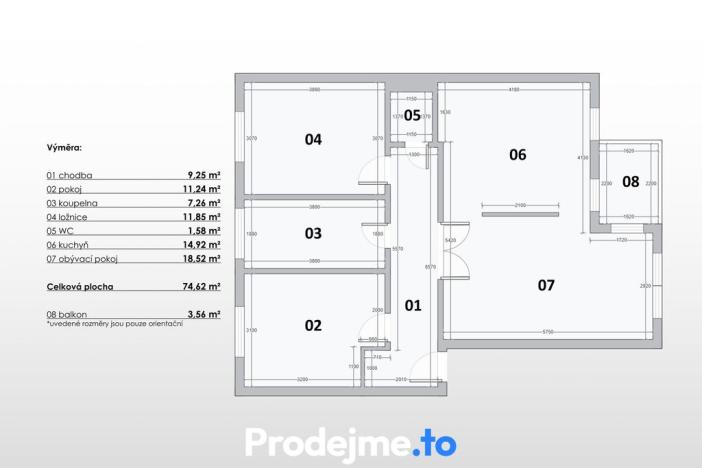 Prodej bytu 3+1, Strachotice - Micmanice, 78 m2