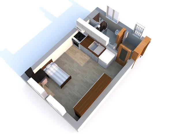 Pronájem bytu 1+kk, Choceň, Sv. Čecha, 28 m2