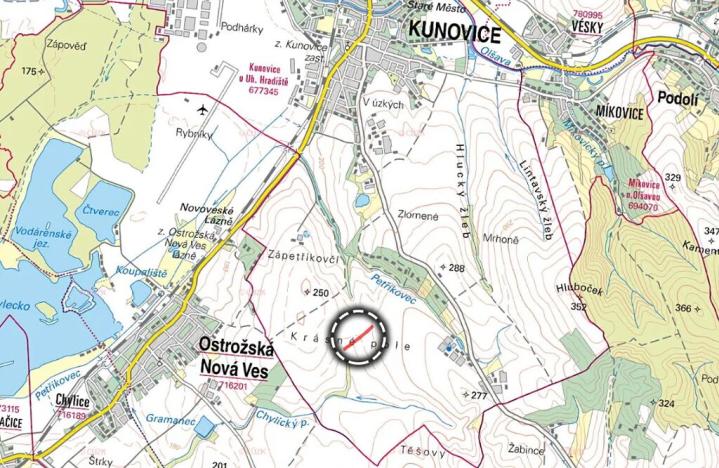 Prodej pole, Kunovice, 2426 m2
