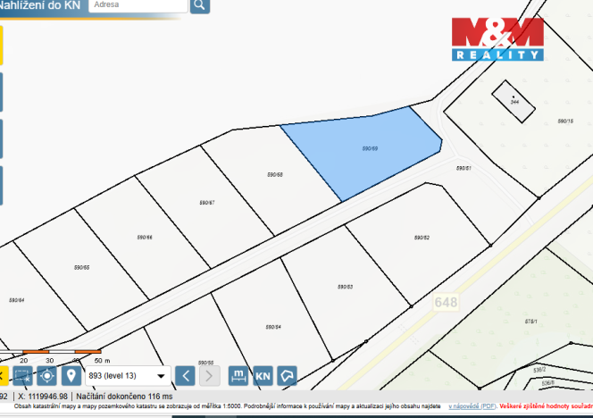 Prodej pozemku pro bydlení, Vojkovice, 1259 m2