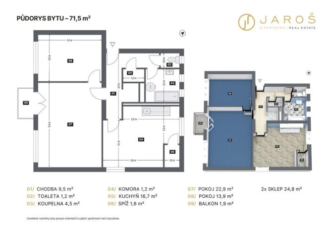 Prodej bytu 2+1, Všejany, Na Prstýnku, 71 m2