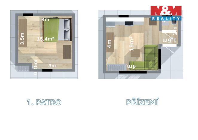 Prodej chaty, Slatiňany - Kunčí, 36 m2