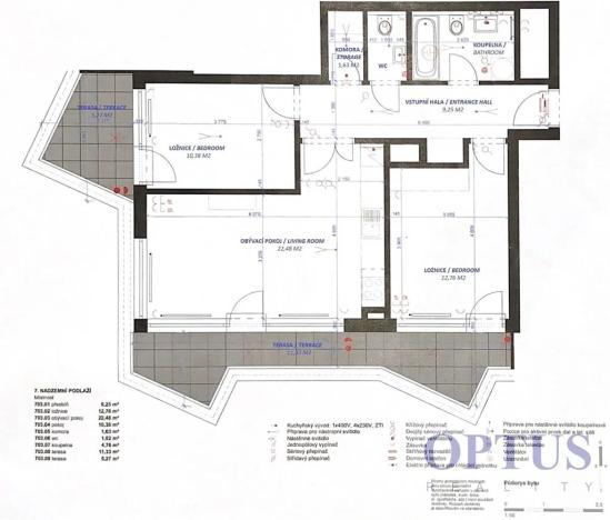 Pronájem bytu 3+kk, Praha - Libeň, U svobodárny, 80 m2