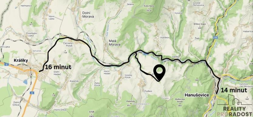 Prodej pozemku pro bydlení, Malá Morava - Křivá Voda, 1669 m2