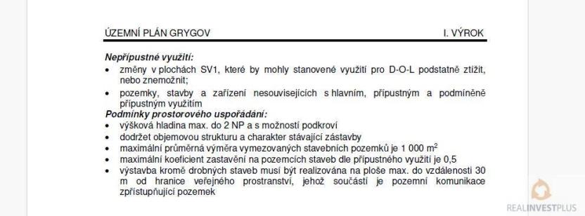 Prodej pozemku pro bydlení, Grygov, Za Tratí, 2416 m2