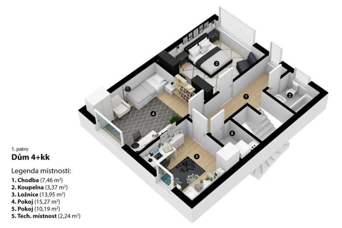 Prodej rodinného domu, Praha - Háje, Exnárova, 146 m2