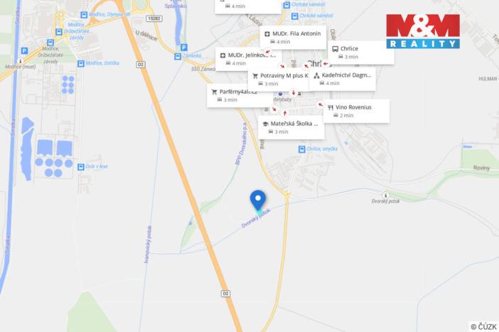 Prodej pole, Brno - Chrlice, 3449 m2