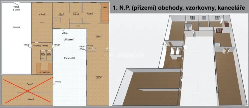 Pronájem obchodního prostoru, Jirny, Tovární, 506 m2