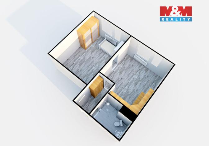 Pronájem bytu 1+1, Děčín - Děčín VI-Letná, Školní, 35 m2