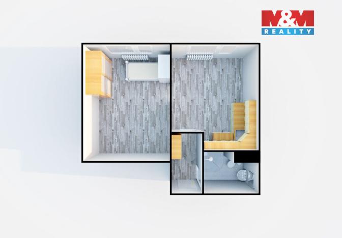 Pronájem bytu 1+1, Děčín - Děčín VI-Letná, Školní, 35 m2