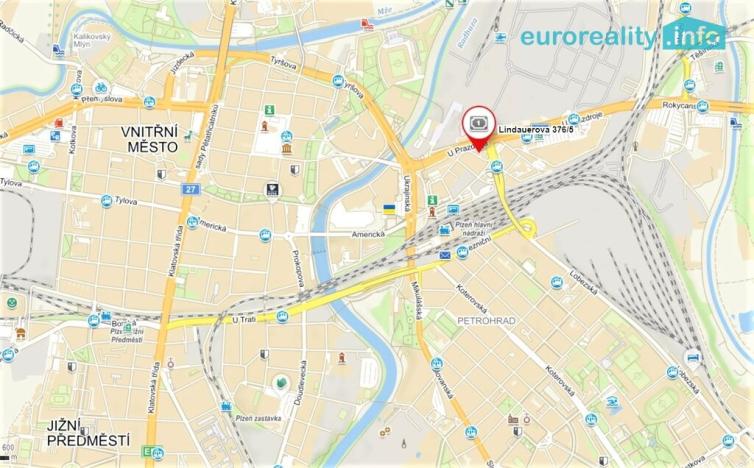 Pronájem bytu 2+1, Plzeň, Lindauerova, 55 m2