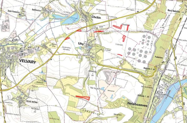 Prodej pole, Uhy, 55932 m2