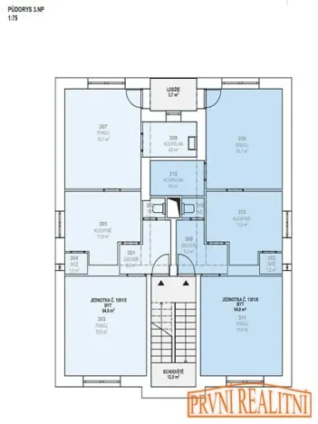 Prodej bytu 2+1, Uherský Brod, Ant. Dvořáka, 65 m2