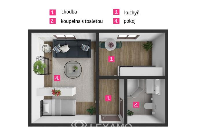 Pronájem bytu 1+1, Znojmo, Dukelských bojovníků, 33 m2