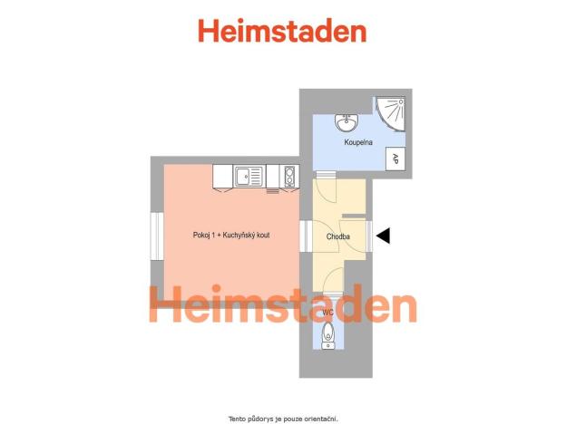 Pronájem bytu 1+kk, Havířov - Město, Vardasova, 22 m2